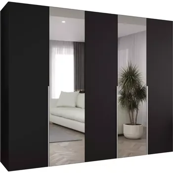 Předsíňová stěna Skříň Alicante II 250 černá/stříbrná