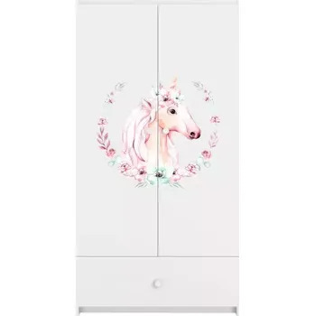 Ložnicová sestava Skříň Babydreams bílá - Kůň