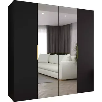 Předsíňová stěna Skříň Marbella II 200 černá/zlatá