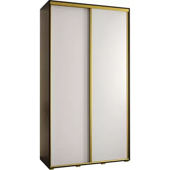 Předsíňová stěna Skříň 45 Canaris 1 140 černá/bílá/gold