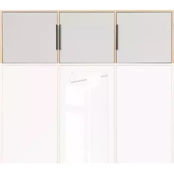 Předsíňová stěna Skříň Duarte D4 kašmír/dub wotan/zrcadlo