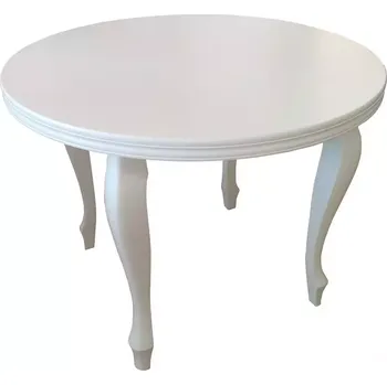 Jídelní set Stůl 100x100 Bílý Mat