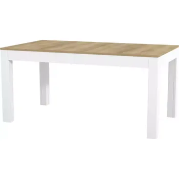 Jídelní set Skládací stůl Wenus dub riviera/bílá