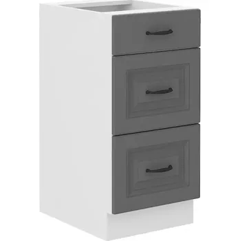 Kuchyňská skříňka Kuchyňská skříňka Stilo dustgrey/bílý 40D 3S BB