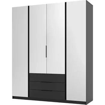 Kancelářská sestava Skříň Kaja BL/BL 4 Zrcadlo 3S