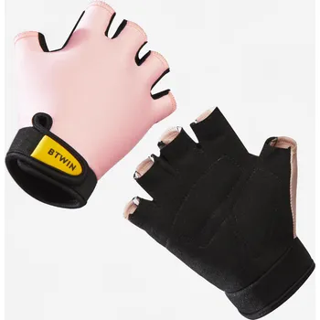 Sportovní chránič BTWIN Dětské cyklistické rukavice 4 ROKY ORANŽOVÁ|RŮŽOVÁ|ČERNÁ|ŽLUTÁ