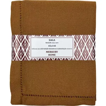 ubrus Běhoun na stůl SAGA hořčicový 45x140 easy care