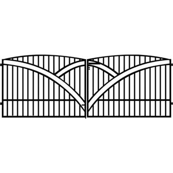 Plot BRÁNA GENUA 397x145 ZN RAL 9005 MAT