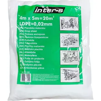 Krycí plachta Malířská Plachta 4/5 zelená