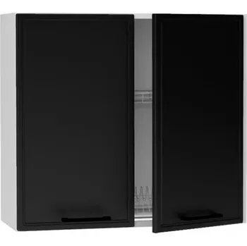 Kuchyňská skříňka Emily w80su alu černý puntík