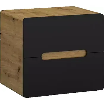 Koupelnový nábytek Skříňka s deskou Bronx 60 černý/dub