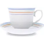 Sada 6 šálků 200 ml s podšálkem