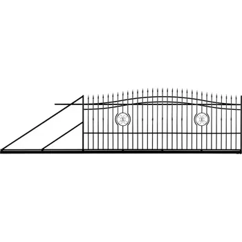 Plot BRÁNA POSUVNA AGAT - LEVÁ 140-160 X 400 CM