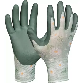 Pracovní rukavice Rukavice GARDELUXE DAISY – ZELENÉ 8/M