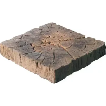 Terasové prkno Zahradní dlažba 22,5X22,5X4 cm hnědá patina