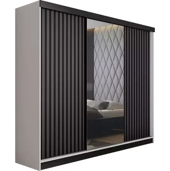 Ložnicová sestava Skříň Malani 200 L Bílý / Přední Grafit