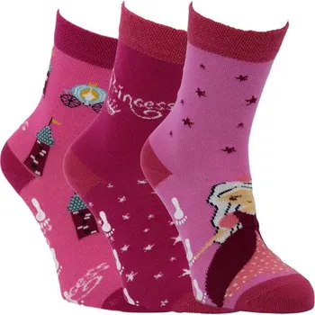VIO 88102725 P 8500 dětské protiskluzové ponožky bavlna Barva: holka, Velikost: 35-38