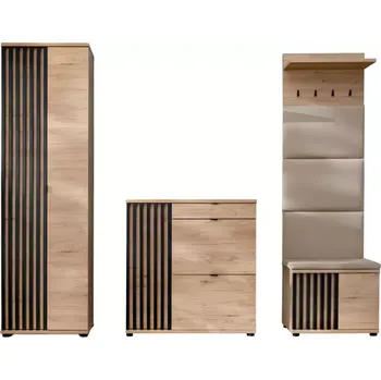 Předsíňová stěna Předsíňová stěna Pedro VII HJZ PD7+P hickory jackson/černá