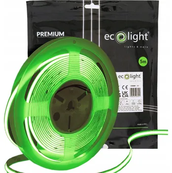 LED páska LED pásek Ecolight Neon COB 12V 5m zelený 9W/m