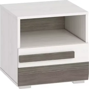 Obývací stěna Noční stolek Blanco 46 cm, borovice sněžná / new grey