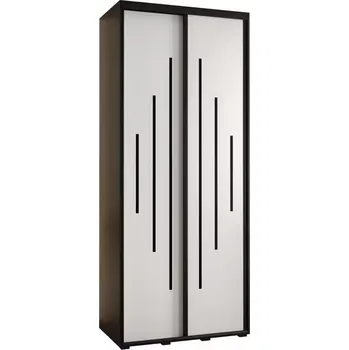 Předsíňová stěna Skříň 45 Canaris 12 100 černá/bílá/černá