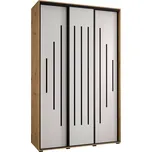 Skříň 45 Canaris 12 180 artisan/bílá/černá