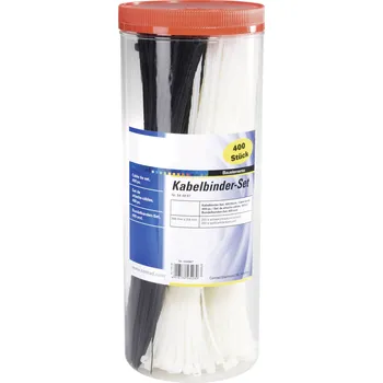 Stahovací páska TRU COMPONENTS 1566535, 28530c209, stahovací pásky, 2.50 mm, 200 mm, černá, přírodní, 1000 ks