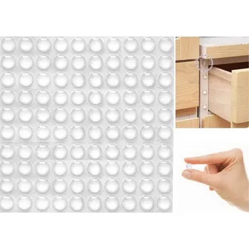 Obraz Samolepicí silikonový nárazník průhledný 8 x 2 mm 50 ks