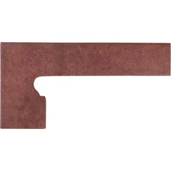 Dlažba Sokl Zanq Capri Rojo Levý 39/20