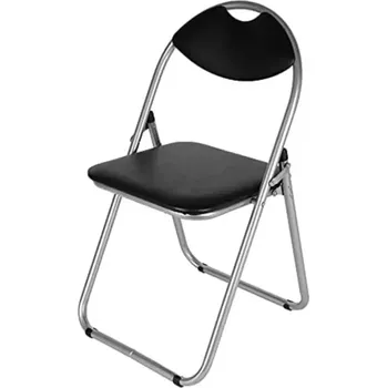 Jídelní židle Židle skládací Atom Silver černá