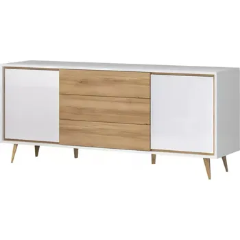 Předsíňová stěna Komoda VidaK23 pacific walnut/crystal white