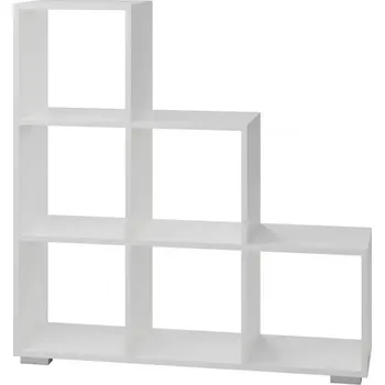 Kancelářská sestava Regál schodki 3x3 bílá