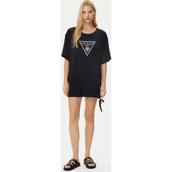 Dámské tričko Guess T-Shirt E4GI00 K68D2 Černá Regular Fit M