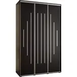 Skříň 45 Canaris 12 180 černá/silver