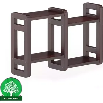 Obývací stěna Polička borovice PK104-70x44x19 ořech