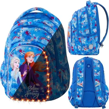 Školní batoh ŠKOLNÍ BATOH SVÍTÍCÍ LED COOLPACK LEDOVÉ KRÁLOVSTVÍ FROZEN