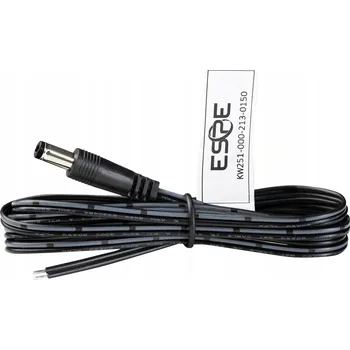 Napájecí kabel Napájecí DC kabel 3m, přímý konektor 2,5/5,5 mm – pocínované konce, AWG20