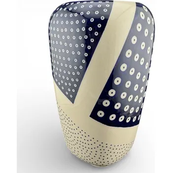 Váza Váza hladká velká 23,5 cm UNIKÁT Tři tečky GZ62 G2 Keramika Bolesławiec