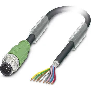 Phoenix Contact SAC-8P-M12MS/ 1,5-PUR SH upravený zástrčkový konektor pro senzory - aktory, 1522778, piny: 8, 1.50 m, 1 ks