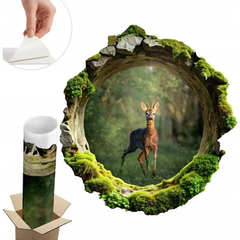 Fototapeta Samolepící samolepka na stěnu do ložnice díra 56x60 cm Lesní idylka