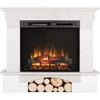 Rohový elektrický krb Porto 28 borovice