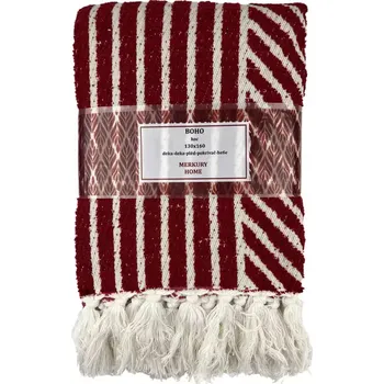 deka Deka Boho 130x160 vínová Merkury Home