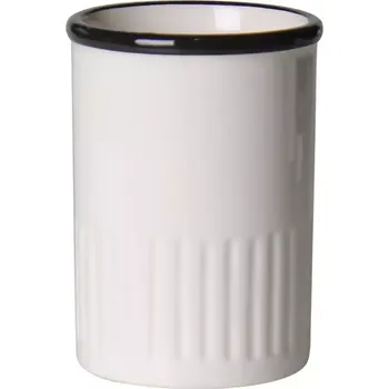 Držák na kartáček Kelímek na zubní kartáčky juve 8x8 cm výš.10,5 cm bílý