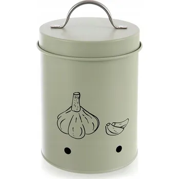 Úložný box KOVOVÁ NÁDOBA NA ZELENINU A OVOCE ZELENÁ KUCHYŇSKÁ ORGANIZÉR
