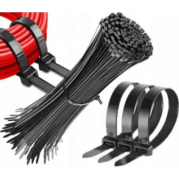 Organizace kabelů Stahovací pásky Kabelové Stahovací Pásky UV Odolné 100 ks 2,5 x 200 mm, černé