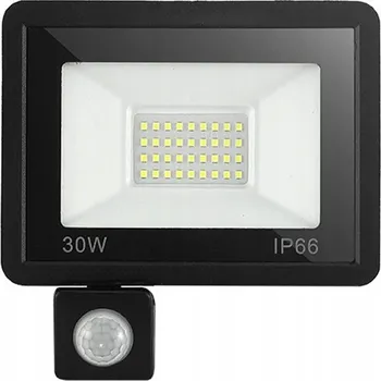 Halogenová lampa 30W s vysokým výkonem, LED reflektor s pohybovým a soumrakovým senzorem