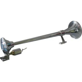 Auto elektroinstalace Singnální fanfára 1000mm, chromová, hluboký tón bez kompresoru, SN-002