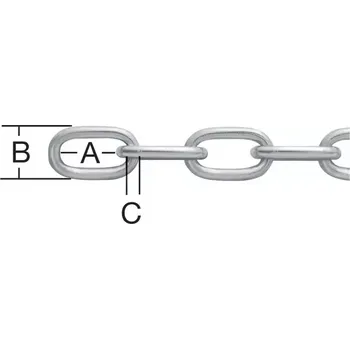 Tesařské kování Řetěz ocel din766 5mm zn
