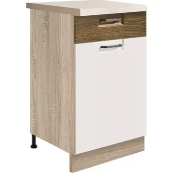 Kuchyňská skříňka Kuchyňská Skříňka Favorit 3D Sonoma/White/Ribbeck