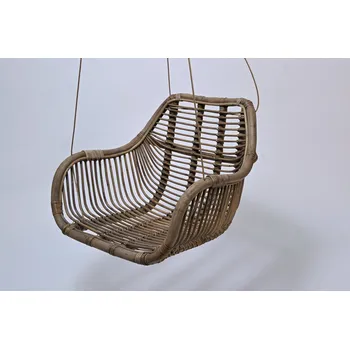 Křeslo Ratanové závěsné křeslo DAFNE kubu grey vč. lanka